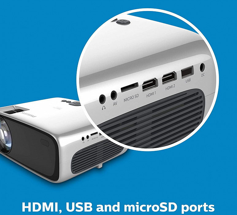 Проектор Philips NeoPix Prime NPX540/INT (Silver) купить в интернет-магазине icover