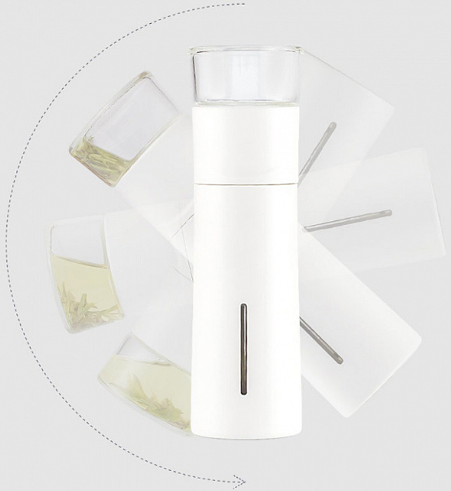 Термокружка Xiaomi Pinztea Portable Water Bottle with Tea Strainer (Black) купить в интернет-магазине icover