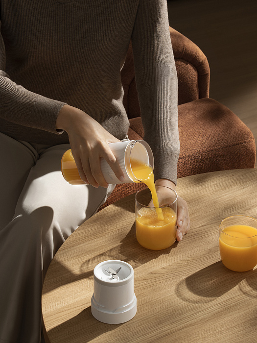 Блендер портативный Xiaomi Portable Blender GL BHR9223GL (White) купить в интернет-магазине icover