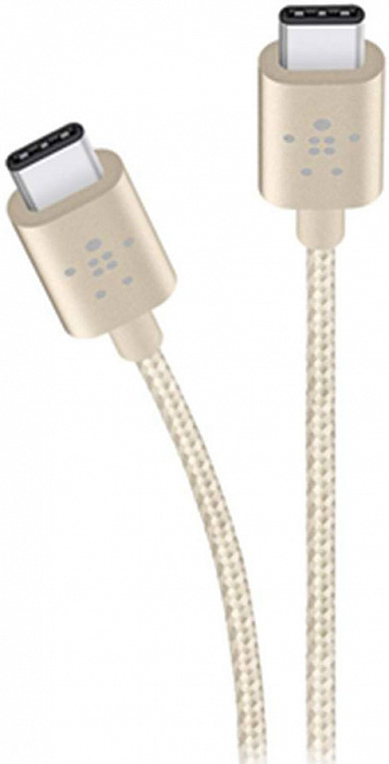 Кабель Belkin Mixit Metallic USB-C to USB-C 1.8 m F2CU041BT06-GLD (Gold) купить в интернет-магазине icover