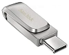 Флеш-накопитель SanDisk Ultra Dual Drive Luxe (SDDDC4-032G-G46) USB-C/A 32GB (Silver) купить в интернет-магазине icover