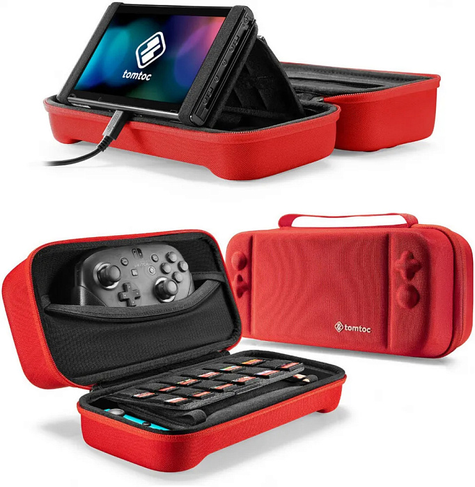 Чехол Tomtoc Travel Case для Nintendo Switch/OLED (Red) купить в интернет-магазине icover