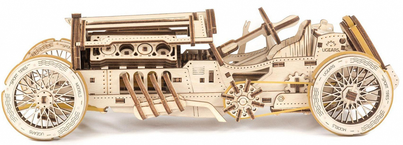 Сборная модель UGEARS Спорткар U-9 Гран-при (70044) купить в интернет-магазине icover