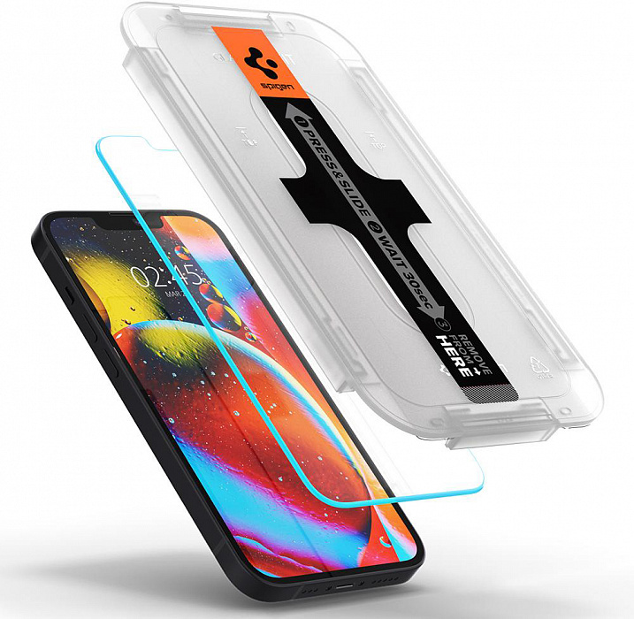 Защитное стекло Spigen Glas.tR EZ Fit Slim 2 Pack (AGL03396) для iPhone 13 mini (Clear) купить в интернет-магазине icover