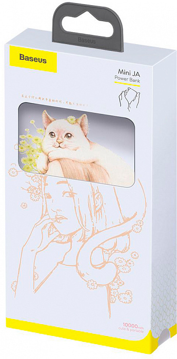 Внешний аккумулятор Baseus Mini JA 10000mAh PPX10-MD02 (Cat White) купить в интернет-магазине icover