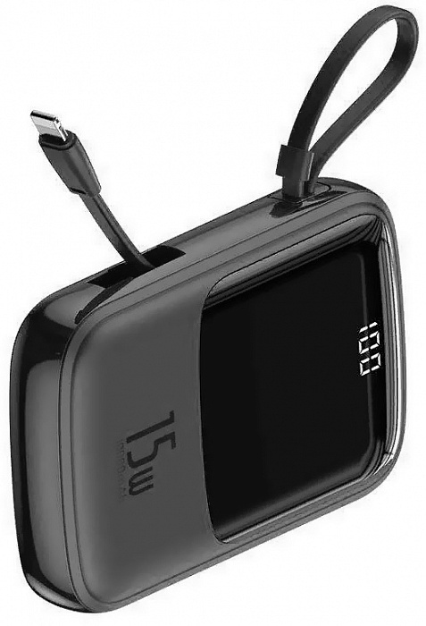 Внешний аккумулятор Baseus Q Pow (PPQD-B01) 10000mAh with Lightning (Black) купить в интернет-магазине icover