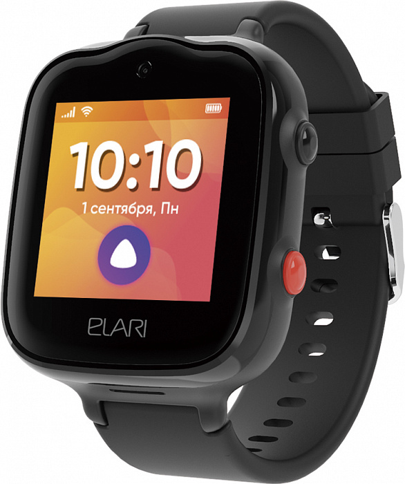 Детские умные часы Elari KidPhone 4G Bubble (Black) купить в интернет-магазине icover
