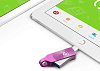 Флеш-накопитель ADAM elements iKlips Duo+ 32Gb (Purple) купить в интернет-магазине icover