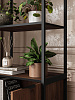 Стеллаж лофт RIDBERG DENVER модуль 1 (Dark Oak/Black) купить в интернет-магазине icover