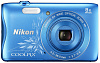 Фотоаппарат Nikon Coolpix S3700 (Blue Lineart) купить в интернет-магазине icover