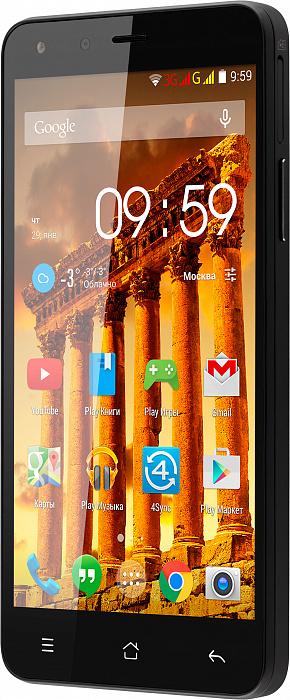 Смартфон Highscreen Hercules (Black) купить в интернет-магазине icover