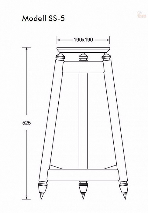 Solidsteel SS-5 - стойка для полочной акустики (Black) купить в интернет-магазине icover