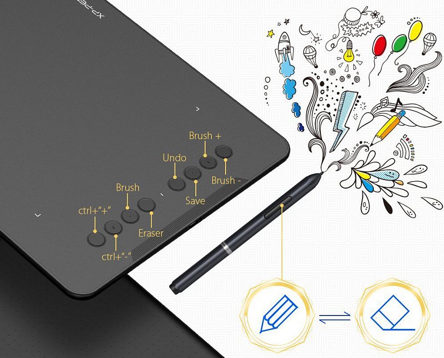 Графический планшет XP-Pen Deco 01 (Black) купить в интернет-магазине icover