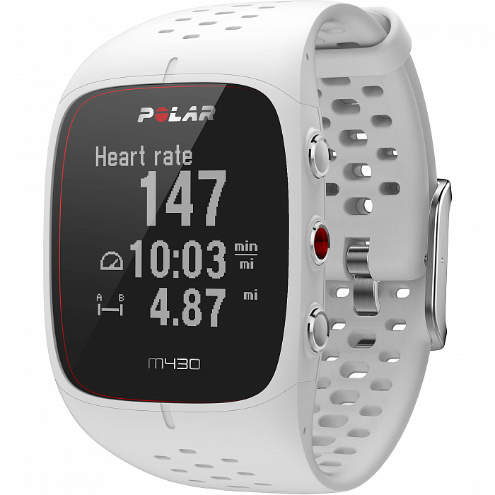 Спортивные часы с GPS-модулем Polar M430 90064407 (White) купить в интернет-магазине icover