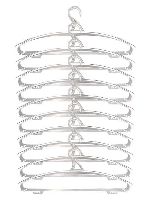 Вешалка-плечики для одежды Ridberg ПВ-02 20 шт (White) купить в интернет-магазине icover