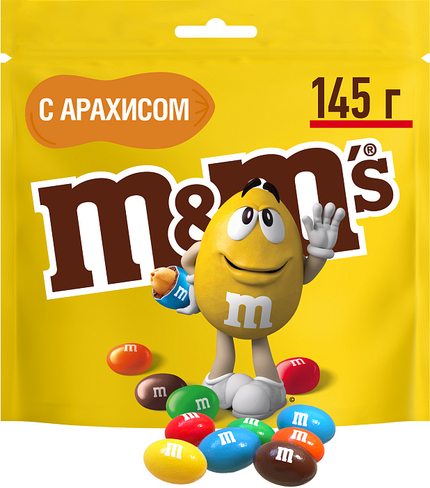 Ассорти DrageeMix драже M&M's c арахисом (2х145г), c молочным шоколадом (2х145г), с соленым арахисом (2х145г) купить в интернет-магазине icover