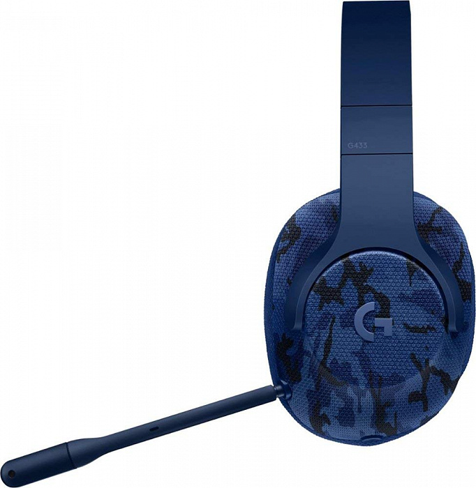 Игровая гарнитура Logitech G433 (Blue Camo) купить в интернет-магазине icover