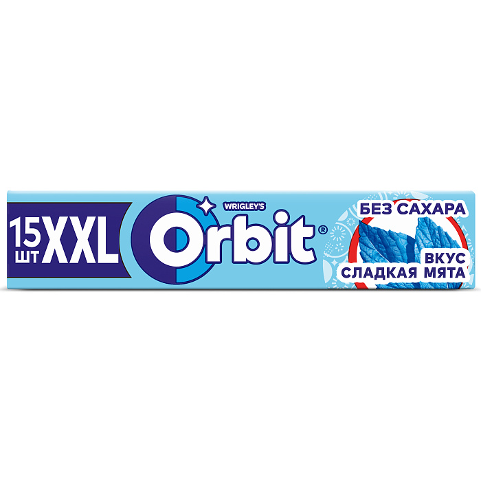 Жевательная резинка Orbit XXL Сладкая мята, без сахара (20х20.4г) купить в интернет-магазине icover