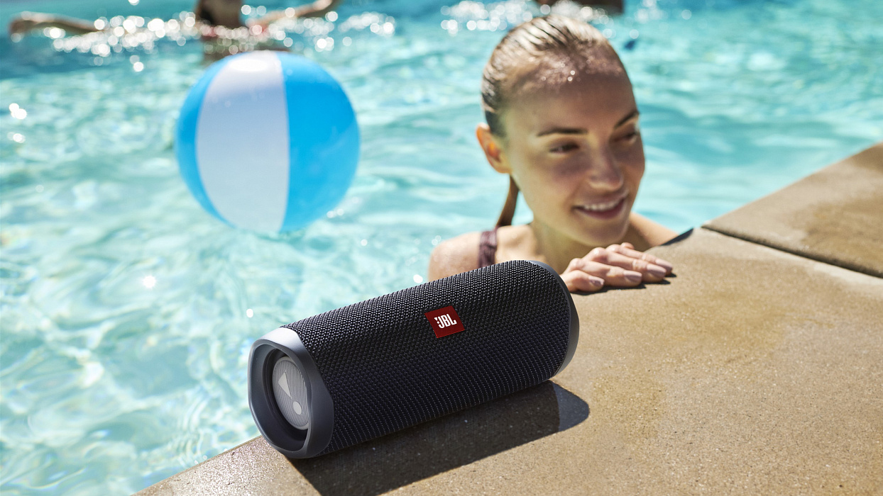 Портативная акустика JBL Flip 5 JBLFLIP5BLK (Black) купить в интернет-магазине icover