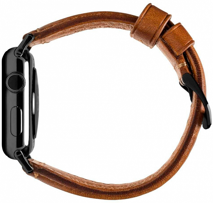Ремешок Nomad Traditional Strap (NM1A4RBT00) для Apple Watch Series SE/6/2/3/4 42/44 mm (Brown/Black) купить в интернет-магазине icover