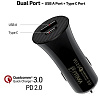 Автомобильное зарядное устройство Pitaka Fast Charging 36W (Black) купить в интернет-магазине icover