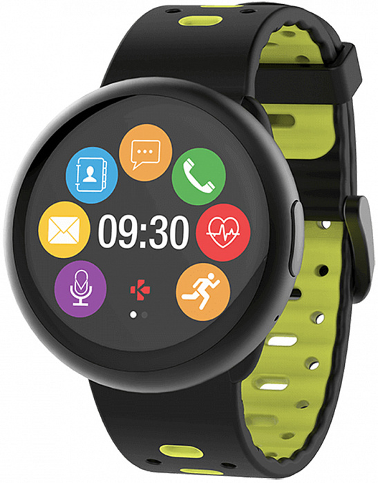Умные часы MyKronoz ZeRound2 HR Premium (Black/Yellow) купить в интернет-магазине icover