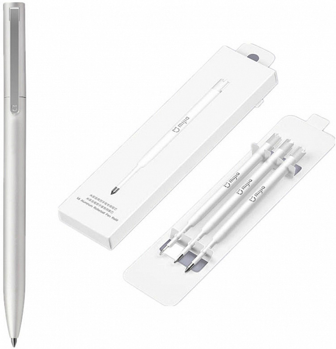 Ручка Xiaomi MiJia Mi Metal Roller pen (Silver) купить в интернет-магазине icover