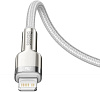 Кабель Baseus Cafule Metal (CATLJK-A02) USB-C/Lightning 1m (White) купить в интернет-магазине icover