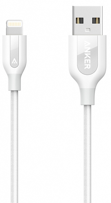Anker Powerline+ Lightning to USB Cable 0.9m (A8121021) - кабель (White) купить в интернет-магазине icover