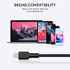 Кабель для iPod, iPhone, iPad Aukey Braided Nylon (CB-CL2) USB-C to Lightning 2m (Red) купить в интернет-магазине icover