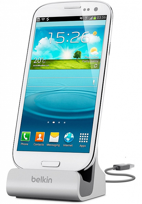 Док-станция Belkin Charge + Sync Dock (F8M389bt) для смартфонов Samsung (Silver) купить в интернет-магазине icover
