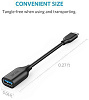 Кабель-переходник Anker Powerline 82 мм (A8165011) USB-C to USB 3.1 (Black) купить в интернет-магазине icover