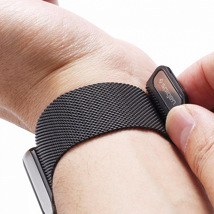 Ремешок Spigen A300 Band Milanese Loop (032WB20343) для Apple Watch 42mm (Space Gray) купить в интернет-магазине icover