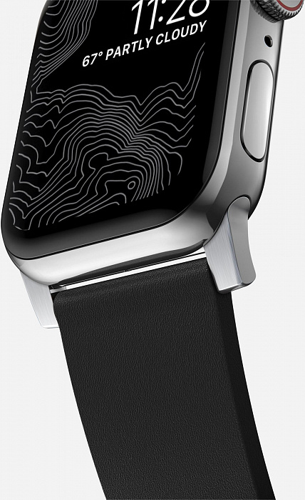 Ремешок Nomad Active Strap Pro (NM1A41SNW0) для Apple Watch 42/44 mm (Black/Silver) купить в интернет-магазине icover
