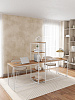 Стол письменный угловой лофт RIDBERG ФЛОРИДА (Oak/White) купить в интернет-магазине icover