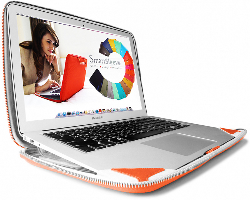 Сумка Cozistyle Smart Sleeve Leather (CLNR1501) для MacBook Pro 15" (Spicy Orange) купить в интернет-магазине icover