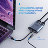 Переходник Baseus Enjoy HUB USB Type-C - HDMI 2x PD HD - USB Type-C (CAHUB-I0G) (Deep Grey) купить в интернет-магазине icover