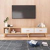 Тумба под ТВ Ridberg HOFLAND раздвижная 120/198 x 30 x 42 см (White) купить в интернет-магазине icover