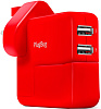 Сетевое зарядное устройство Twelve South PlugBug Duo (12-1706) для MacBook (Red) купить в интернет-магазине icover