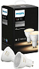 Комплект умных светодиодных ламп Philips Hue White Ambiance GU10 2 шт. (White) купить в интернет-магазине icover