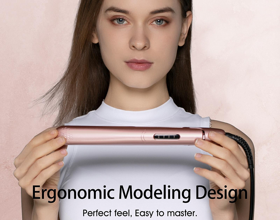 Выпрямитель для волос Enchen Enrollor Hair Curling Iron (Pink) купить в интернет-магазине icover
