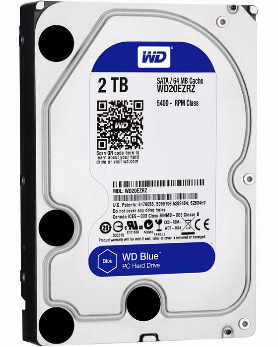 Western Digital Blue 3,5'' 2Tb (WD20EZRZ) - внутренний жесткий диск купить в интернет-магазине icover