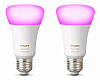 Умные светодиодные лампы Philips Hue White and Color Ambiance Bluetooth E27 2 шт (8718699673284) купить в интернет-магазине icover