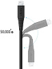 Кабель для iPod, iPhone, iPad Zikko Lightning/USB-C CL-150R 1.5m (Black) купить в интернет-магазине icover