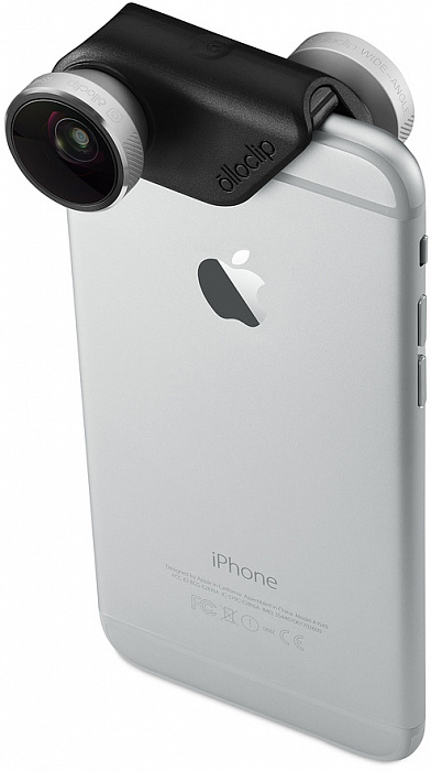 Объектив Olloclip 4-in-1 (OCEA-IPH6-FW2M-SB/B) для iPhone 6/6S/6 Plus/6S Plus (Black/Silver) купить в интернет-магазине icover