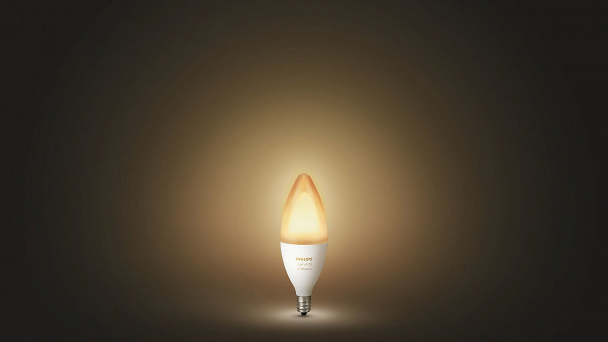 Умная светодиодная лампа Philips Hue White Ambiance E14 (White) купить в интернет-магазине icover