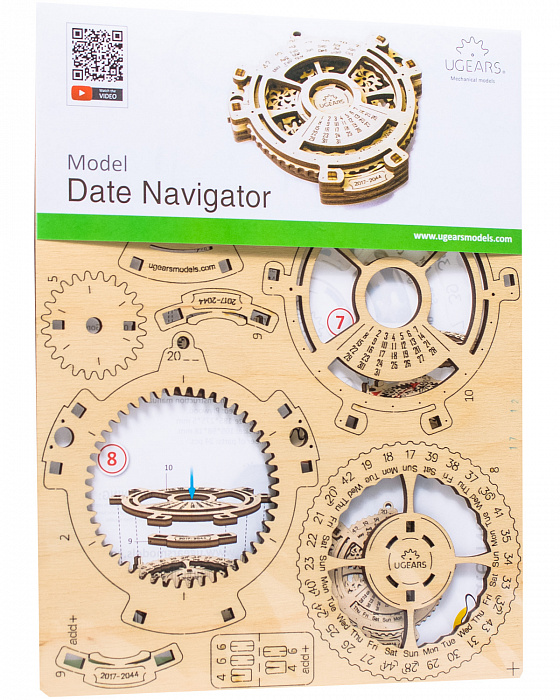 3D-пазл UGears Навигатор дат (70036) купить в интернет-магазине icover