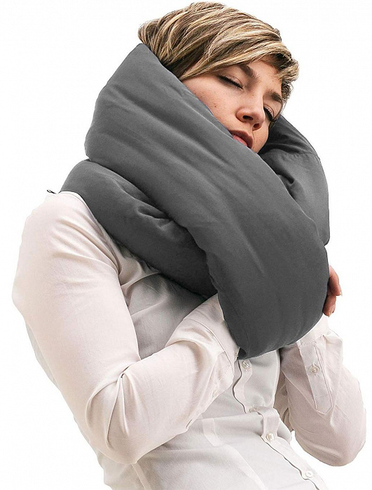 Подушка Huzi Infinity Pillow (Grey) купить в интернет-магазине icover