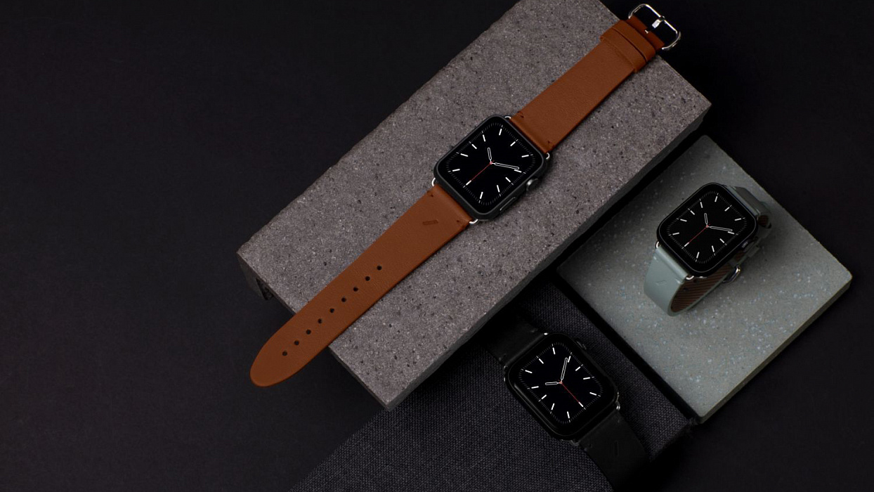 Ремешок Native Union Classic Strap (STRAP-AW-L-BLK) для Apple Watch 42/44 mm (Black) купить в интернет-магазине icover