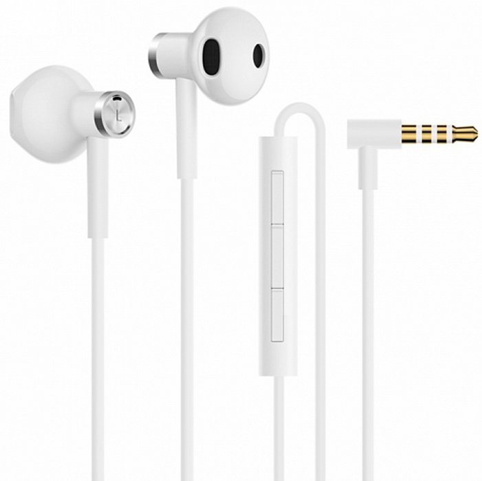 Наушники с микрофоном Xiaomi Dual-Unit Half-Ear (White) купить в интернет-магазине icover